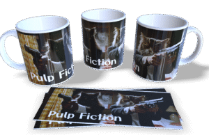 Kubek: Pulp Fiction i koty zamiast bohaterów